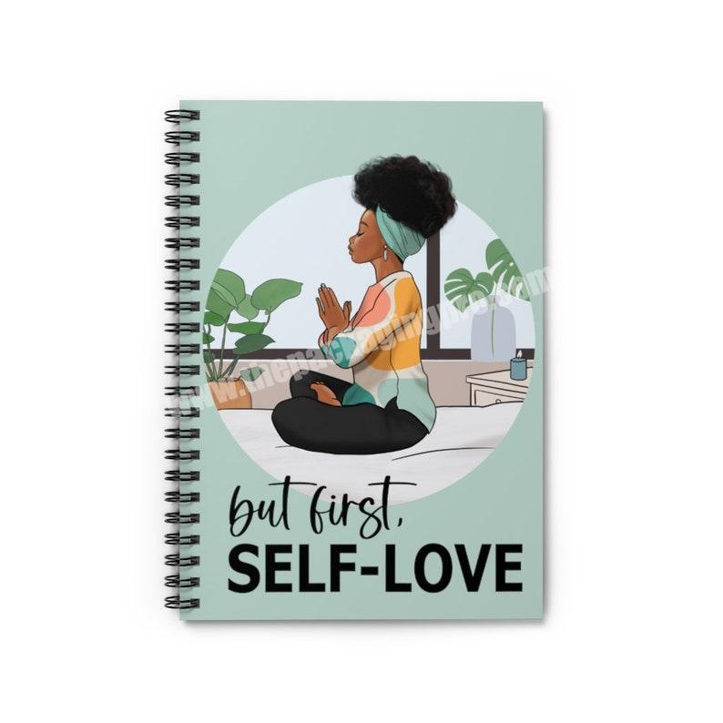 Wholesale Custom Logo 2022 Affirmations Positive Self Care Meditation Journal Planner Notebook For Black Women