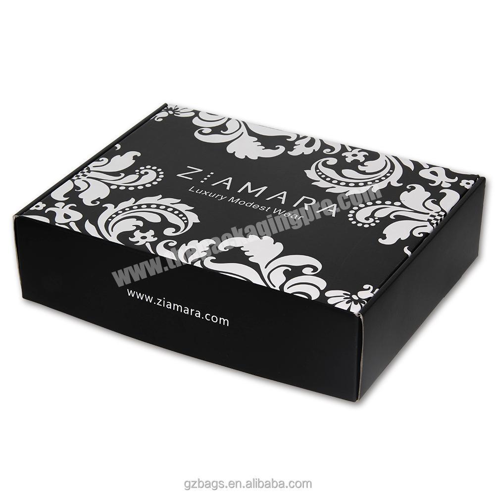 Wholesale Custom Logo Black Luxury Corrugated Mailing Box Clothing Shipping Box Packaging Verzenddozen