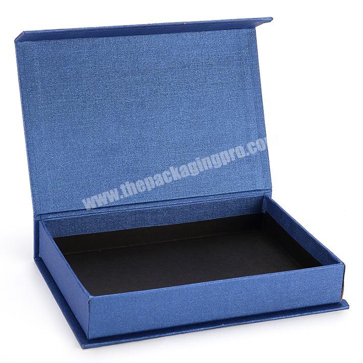 Wholesale Custom Logo Clamshell  Book Boxes Printed Cardboard Gift Packaging Paper Box