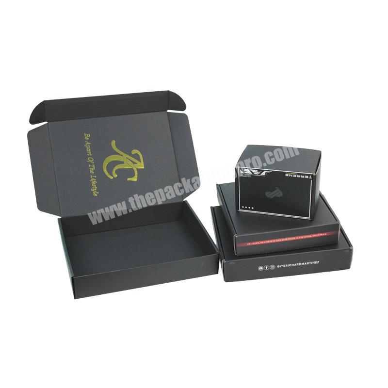 Wholesale Custom Logo Colored Jewelry Small Larger Mailer Shipping Boxes shipping package custom logo