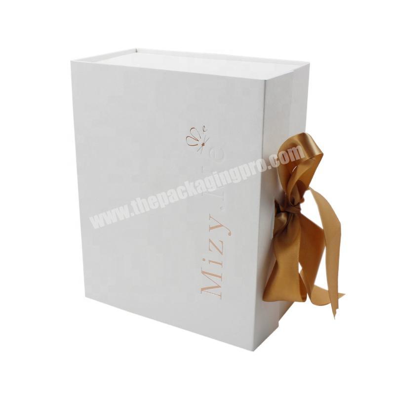 Wholesale  Custom Logo Magnetic Folding gift Box Luxury Recyclable Cardboard Paper Clothing Container Flip Top Gift Boxes