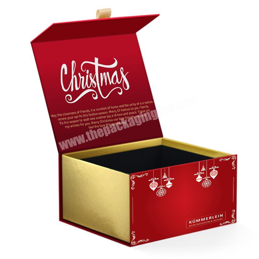 Wholesale Custom Paper Santa Christmas Eve Gift Packing Boxes Packaging Christmas Box