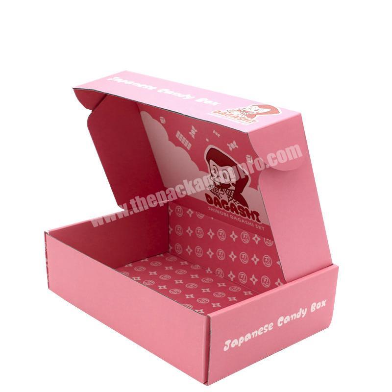 Wholesale Custom logo corrugated paper box foldable clothing packaging box shipping mailer Box for underwear packing