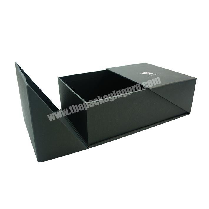 Wholesale Customized Paper Box Design Recycled Package Paper Baby Gift Box Black Collapsible Magnetic Closure Boxes