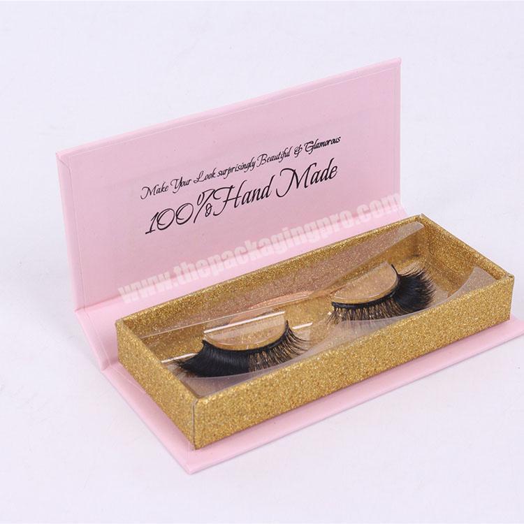 Wholesale Customized cardboard paper cosmetic box custom manufacturer eyelash glue paper eyelashes paper box packaging