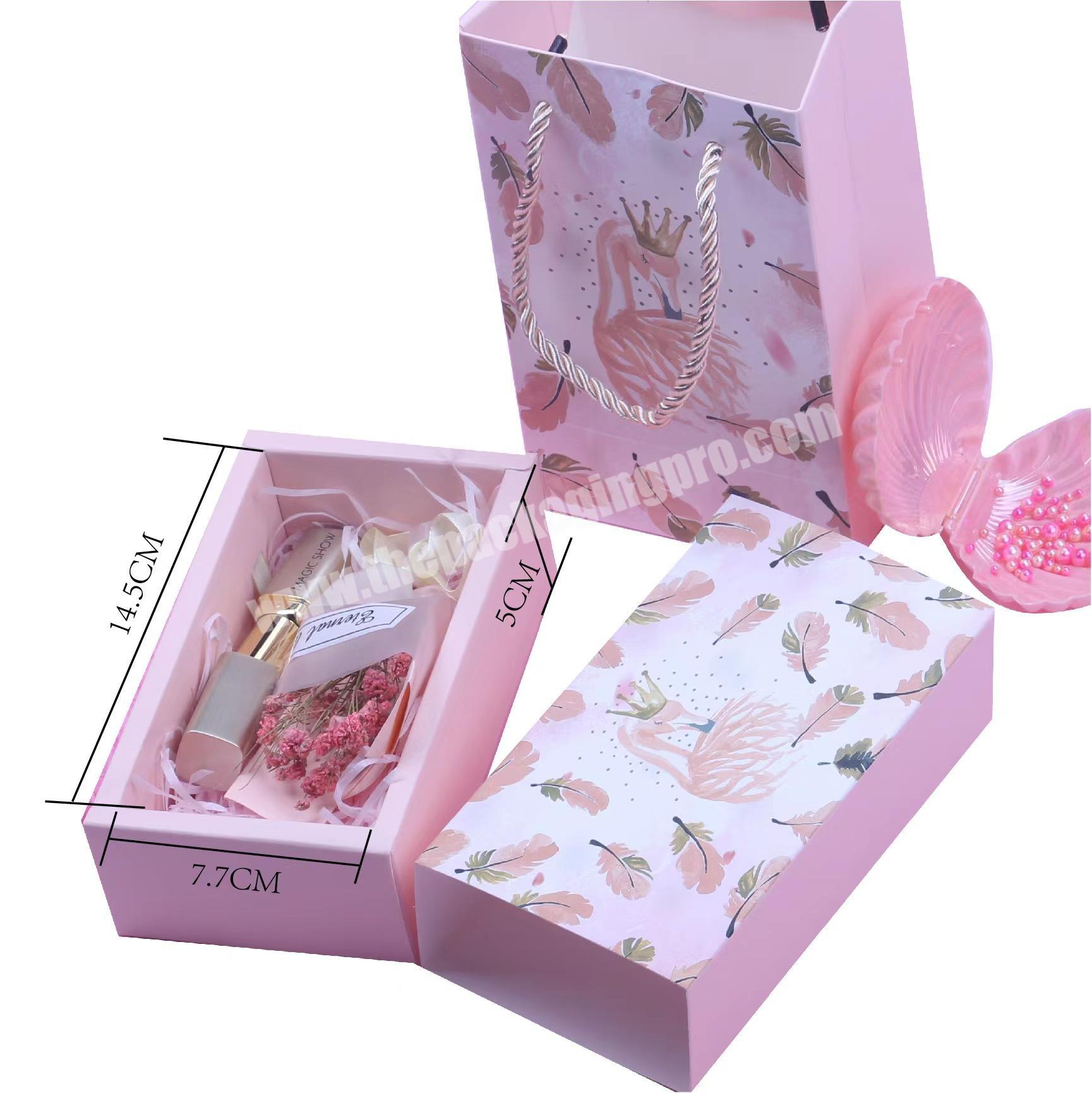 Wholesale Empty Lipstick Gift Box Jewelry Gift Drawer Box Cosmetic Gift Flower Packing Box