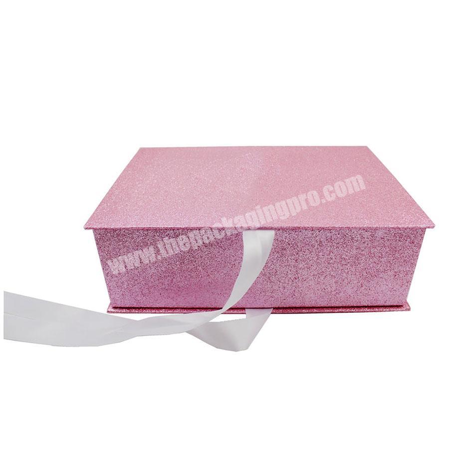 Wholesale Exquisite Gift Box With Velvet Ribbon Insert For WigGift Essential Oil Bottle Cosmetic Packaging