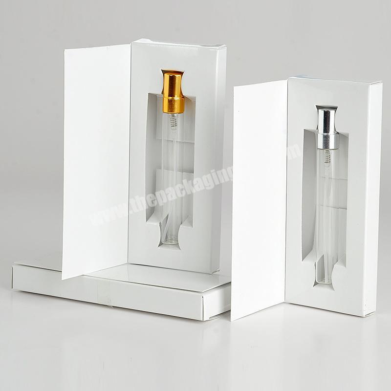 Wholesale Gift box cosmetics package 5ml10ml glass perfume bottle customize logo packing box