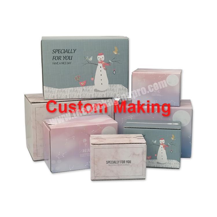 Wholesale High Quality New Design Self-adhesive Shipping Mailing Box Custom Logo Printing Paper Corrugated Packaging Box