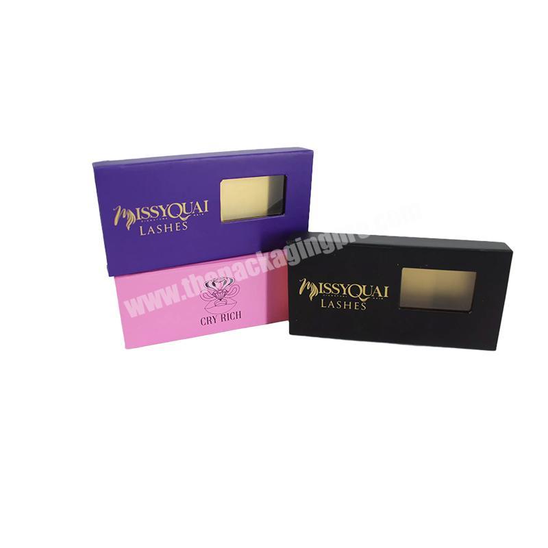 Wholesale Lashes Paper Box Custom Logo Printing Cardboard Box Beauty Eyelash Paper Packaging Boxes for Cosmetic