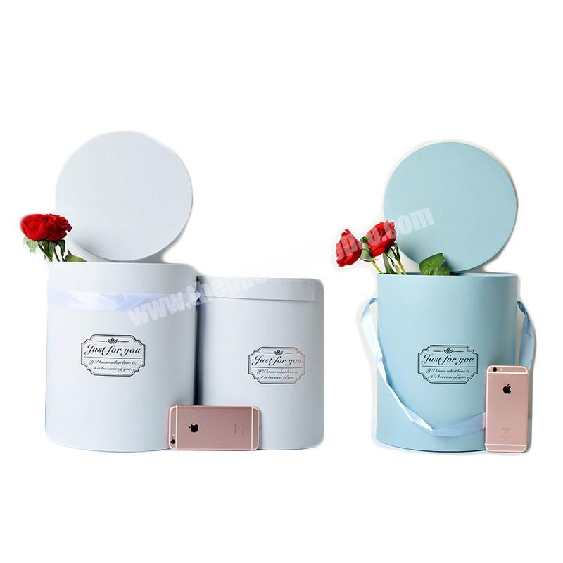 Wholesale Luxury Paper Cardboard Tube Gift Packaging Round Hat Box For Flowers
