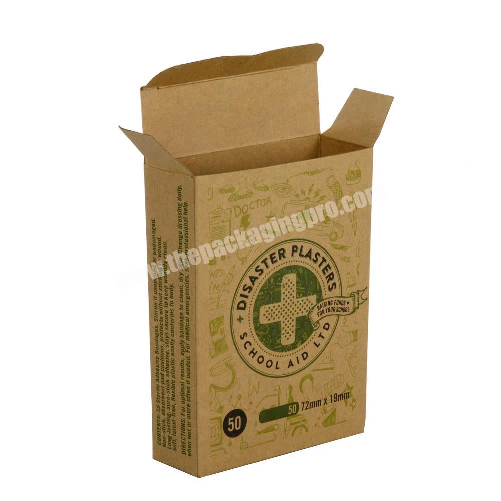 Wholesale Packaging Brown Kraft Paper Packaging Boxes For Medicine
