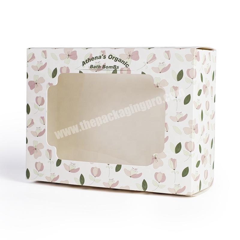 Wholesale Printing Custom Logo Folding Bath Bomb Soap Cosmetic Packaging Paper Box For Daily Chemical Body Care