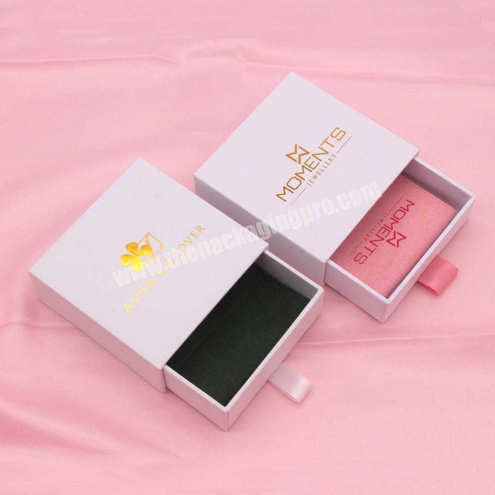 Wholesale White verpackung schmuck  jewelry Ring packing box caja para anillos Jewellery Ring Box Personal