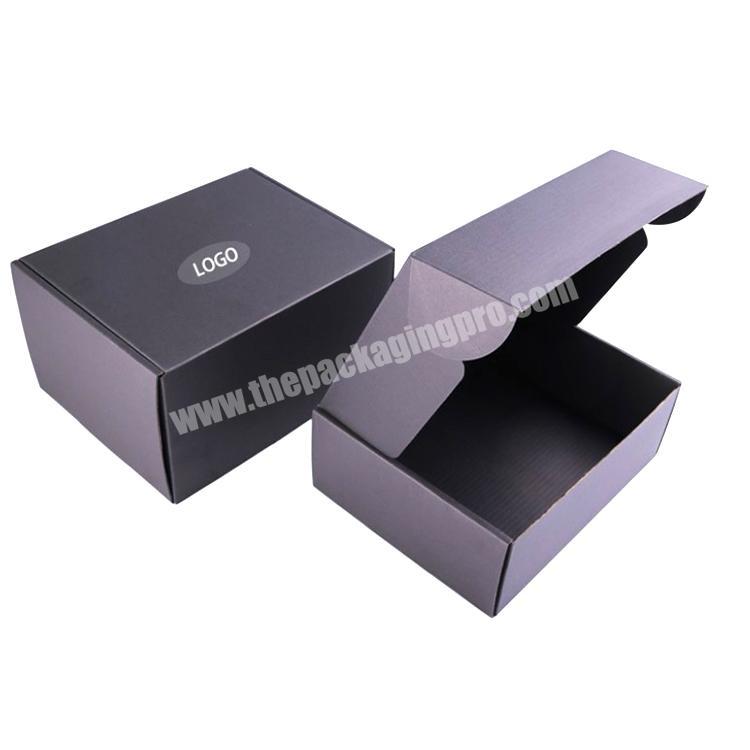 Wholesale custom logo printed unique design cardboard corrugated shipping mailing mailer box for wigs clothing packaging