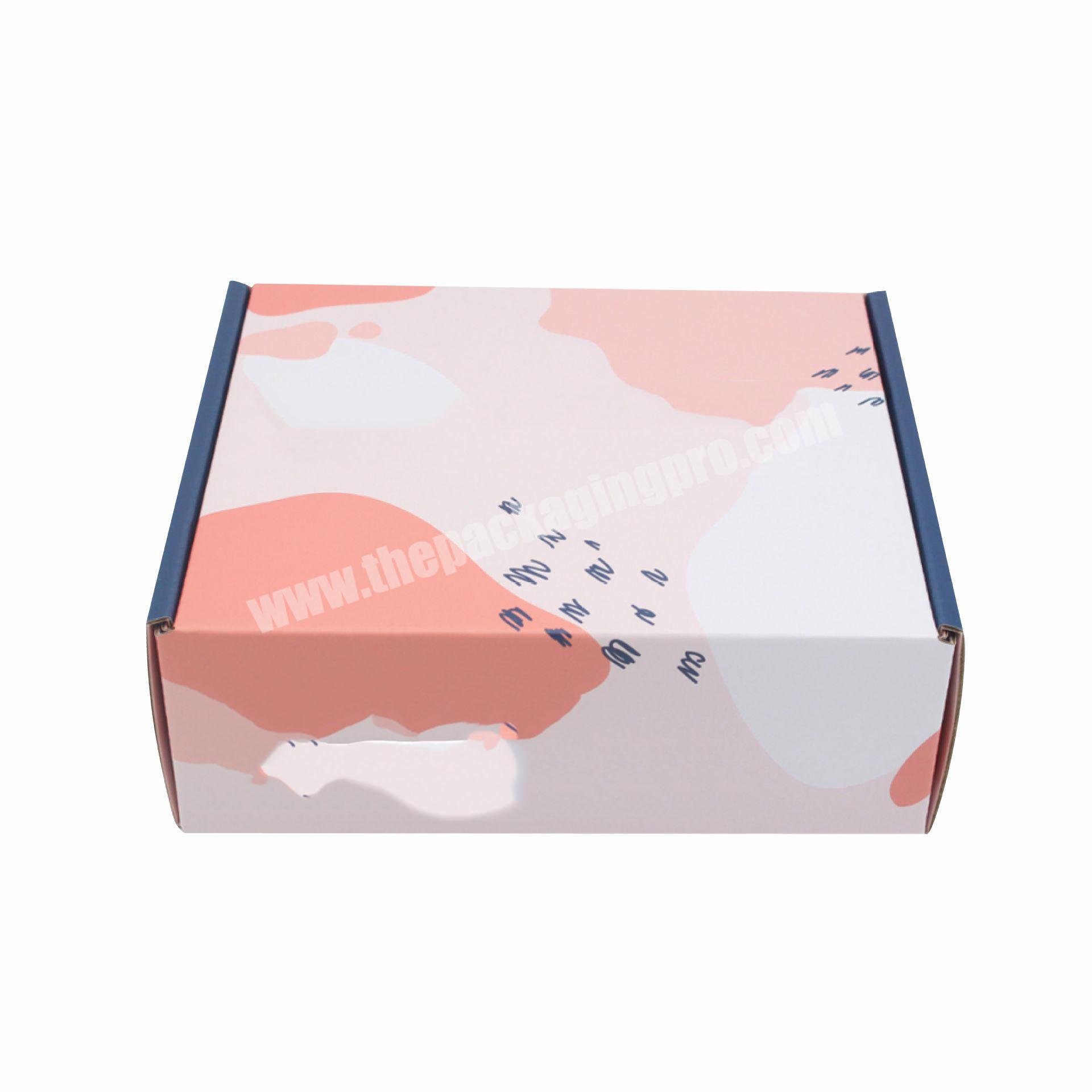 Wholesale garment corrugatted cardboard underwear packaging box with custom logo