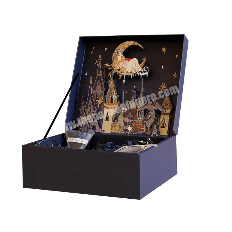 Wholesale largeStereographic   gift box exquisite general folding  box holiday and birthday gift box