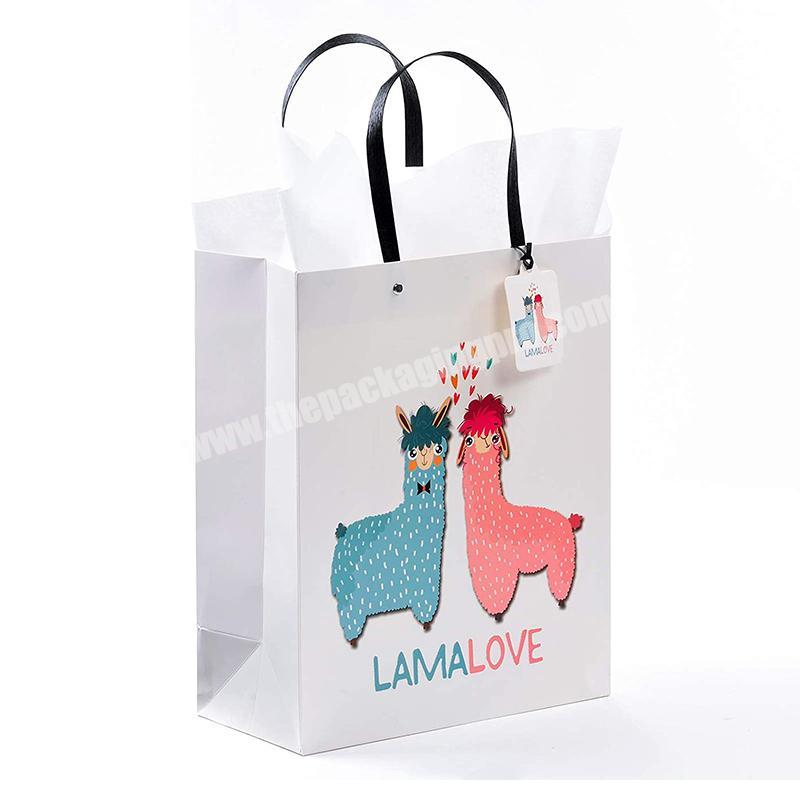 Wholesale paper bags free design custom shopping paper bag with logo gift paper bag