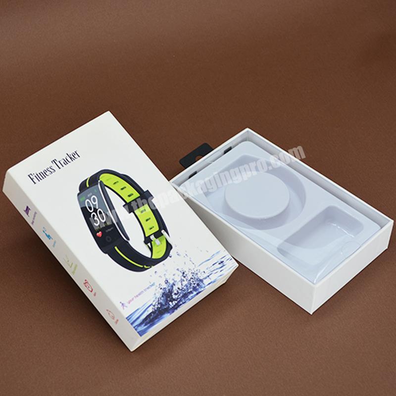 Custom luxury printed LOGO watch box Eco high quality cardboard watch packing boxes with insert