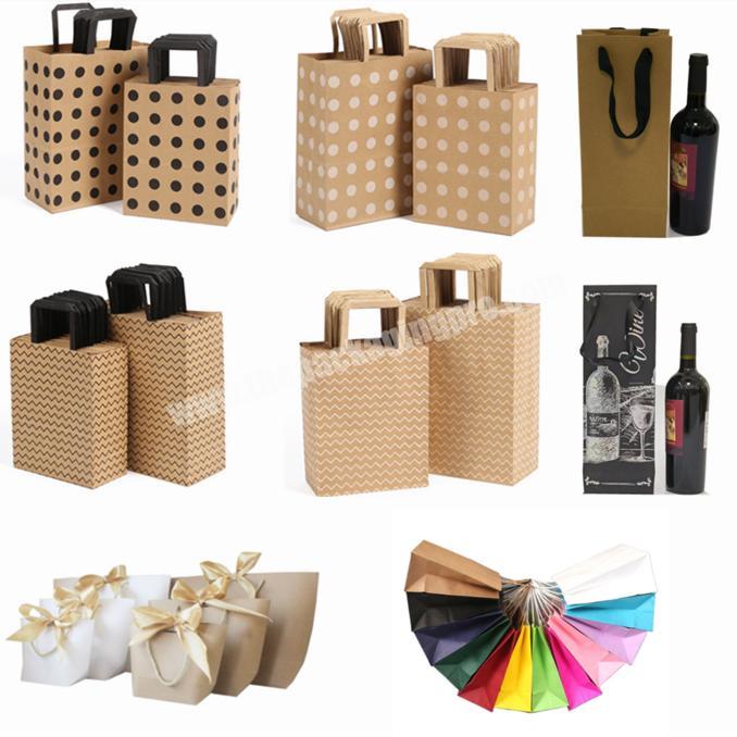 World Factory Dongguan Professional Manufacturer Shopping Gift Bag Full Color Recyclable Kraft Paper Bags Packaging