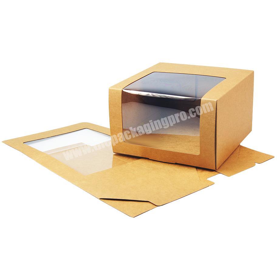 ZL Custom packaging hat kraft paper box with clear pvc window