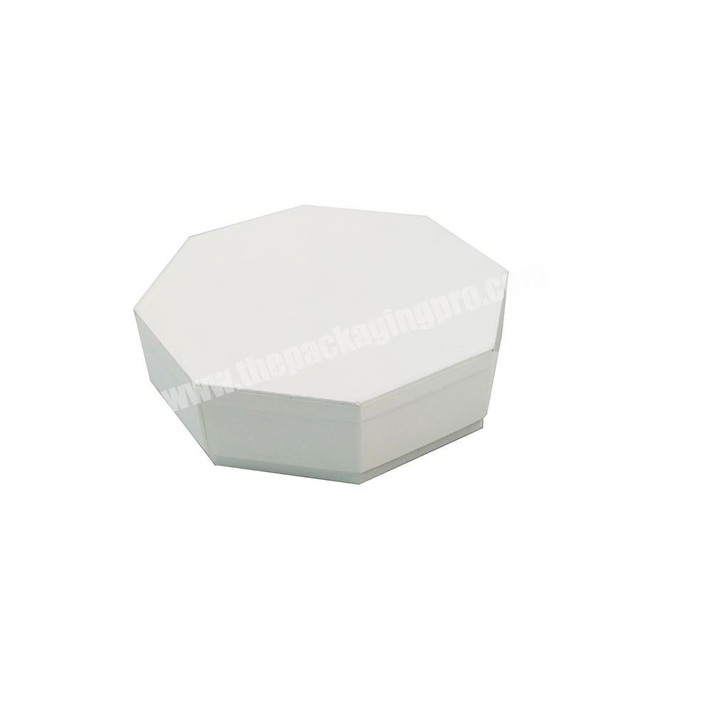 ZL Octagon White Cardboard Jewelry Candy Wedding Custom Gift Boxes Empty Chocolate Packaging Box