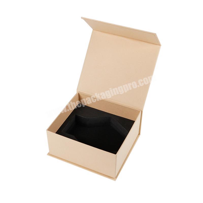 biodegradable recycle brown kraft paper hexagon honey jar packaging box with magnetic lid