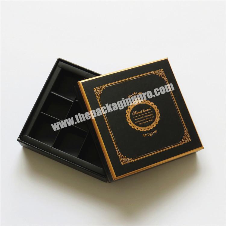 black Sweet Box Purple Prices Chocolates Paper Packing Luxury Truffle Empty Packaging Boxes For Chocolate