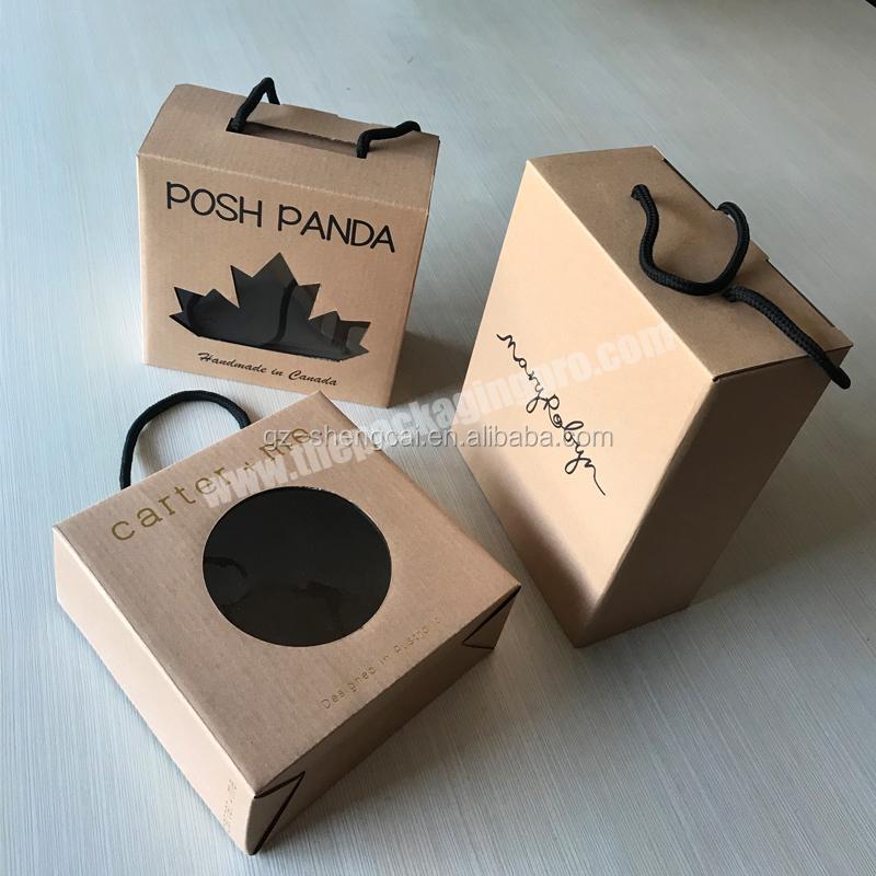 brown carton paper shoe boxes with custom logo