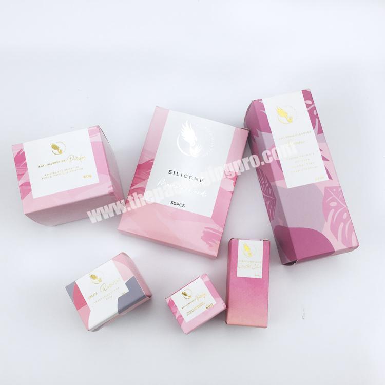 cheap custom boxes skincare boxes for cosmetics eye cream facial cleanser cosmetic packaging paper box