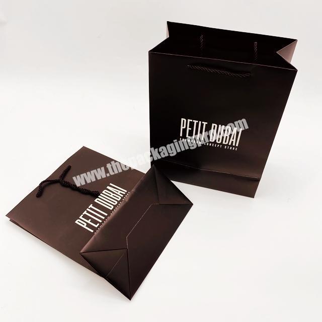 china wholesale luxury branded paper bags with your own logo