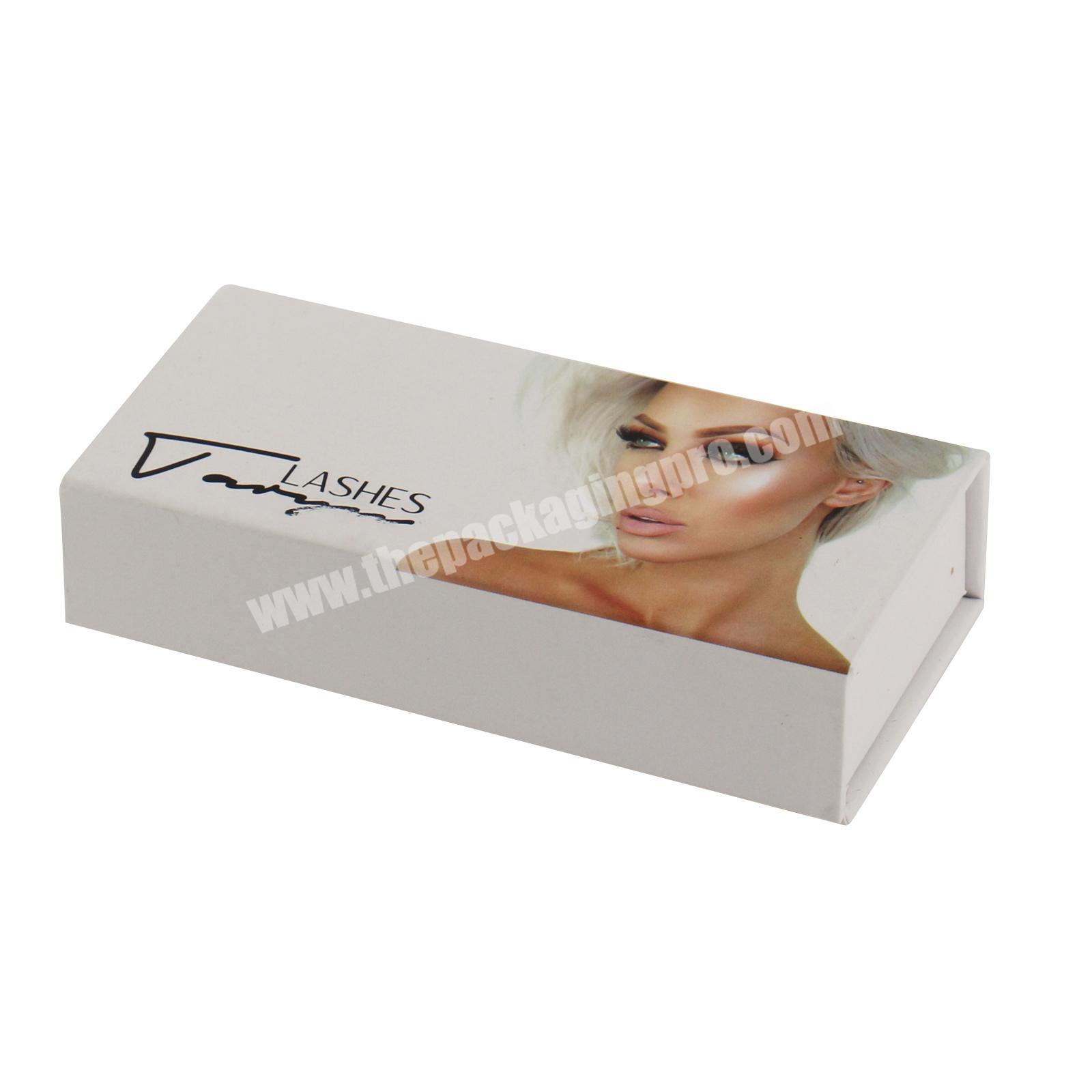 clamshell box eyelash box cosmetic custom logo color design size packaging paper gift boxes