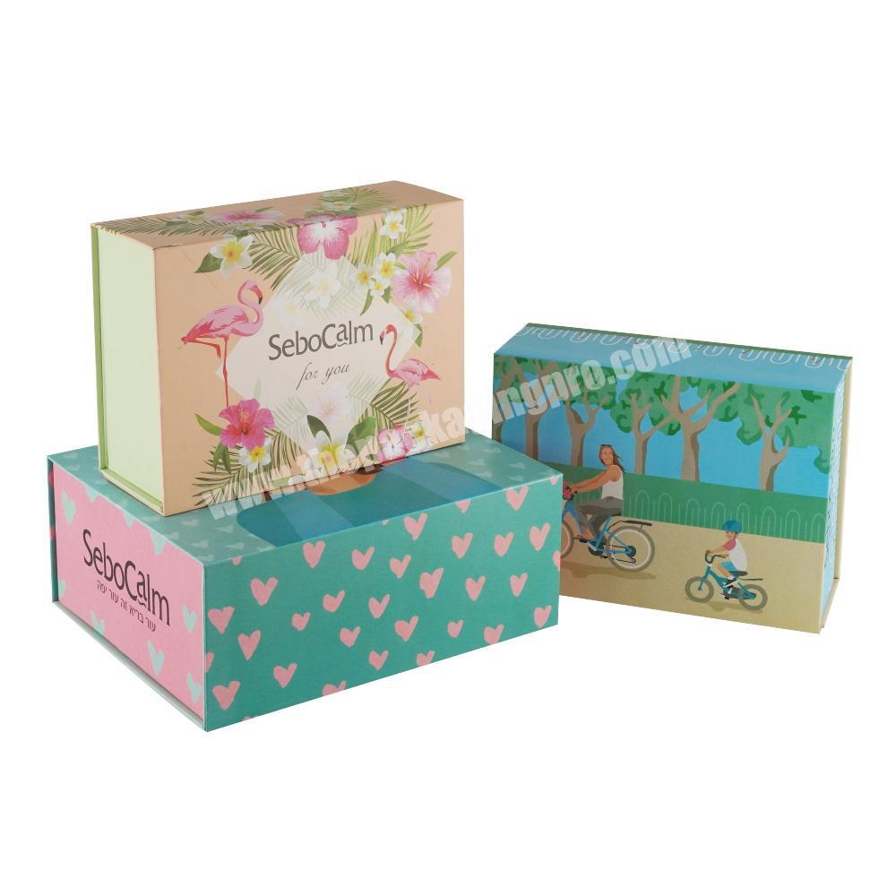 custom Luxury craft foldable packaging gift rigid cardboard paper boxes