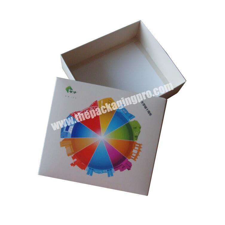 custom design self fold 2 pieces top and bottom logo printing paper packaging box for handmade soap packaging