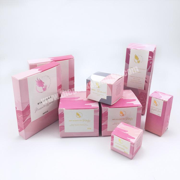 custom different size skincare products retail cosmetic gift box beauty packaging box cosmetic
