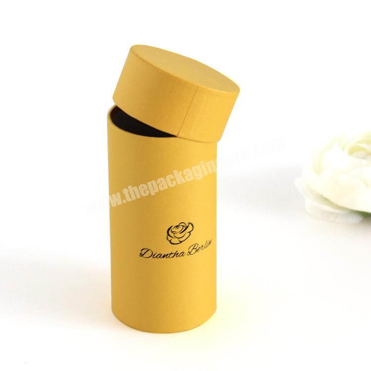 custom elegant cylinder paper box rigid cardboard gift box for essential oil bottle packaging