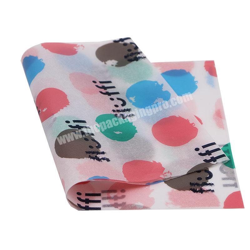 custom full  printed logo gift tissue wrapping paper for cosmetic product