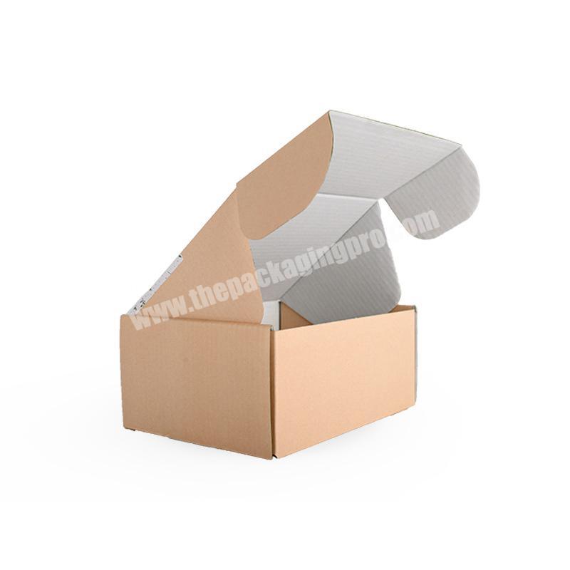 custom logo printing corrugated paper box clothing pajamas Lingerie underwear packaging express shipping mailer box