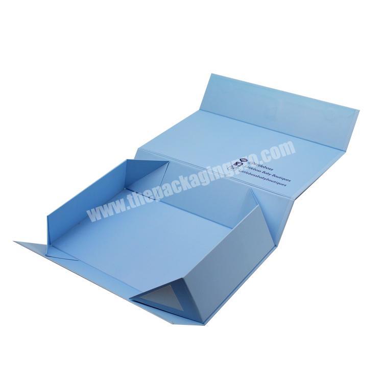custom logo size color printed hard rigid cardboard paper magnetic box packaging gift foldable gift  box with ribbon