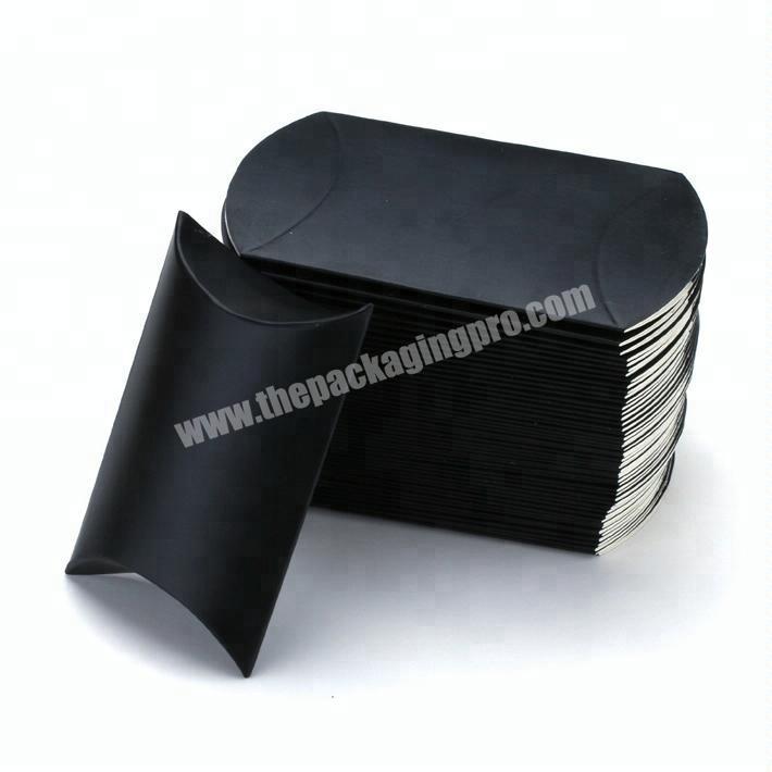 custom luxury black paper pillow box,pillow box packaging for gifts
