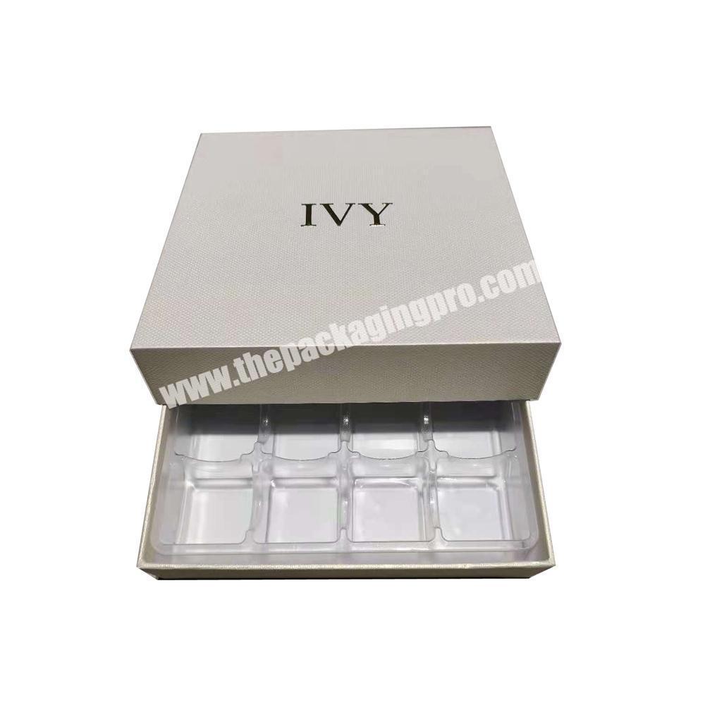 custom luxury slide lid rectangular cardboard iridescent paper jewelry gift box with your own logo