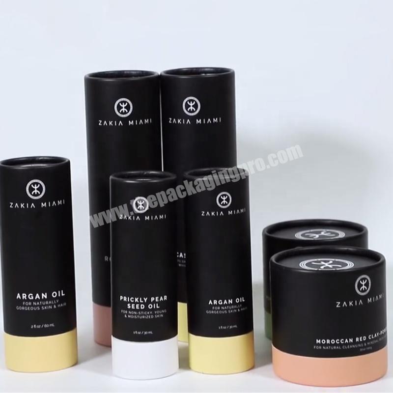 custom made Round Cylinder 30ml ,50ml Paper Cardboard Packaging Tube Box for perfumeflowercandleT shirtessential oil