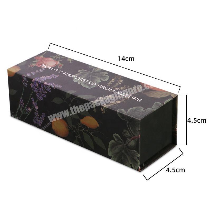 custom made lux rigid cardboard cmyk printed magnetic closure gift box packaging for seadargancastor oilrose water