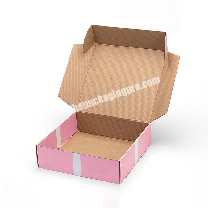 custom logo corrugated custom box printing clothing shipping carton packaging pox for logistic