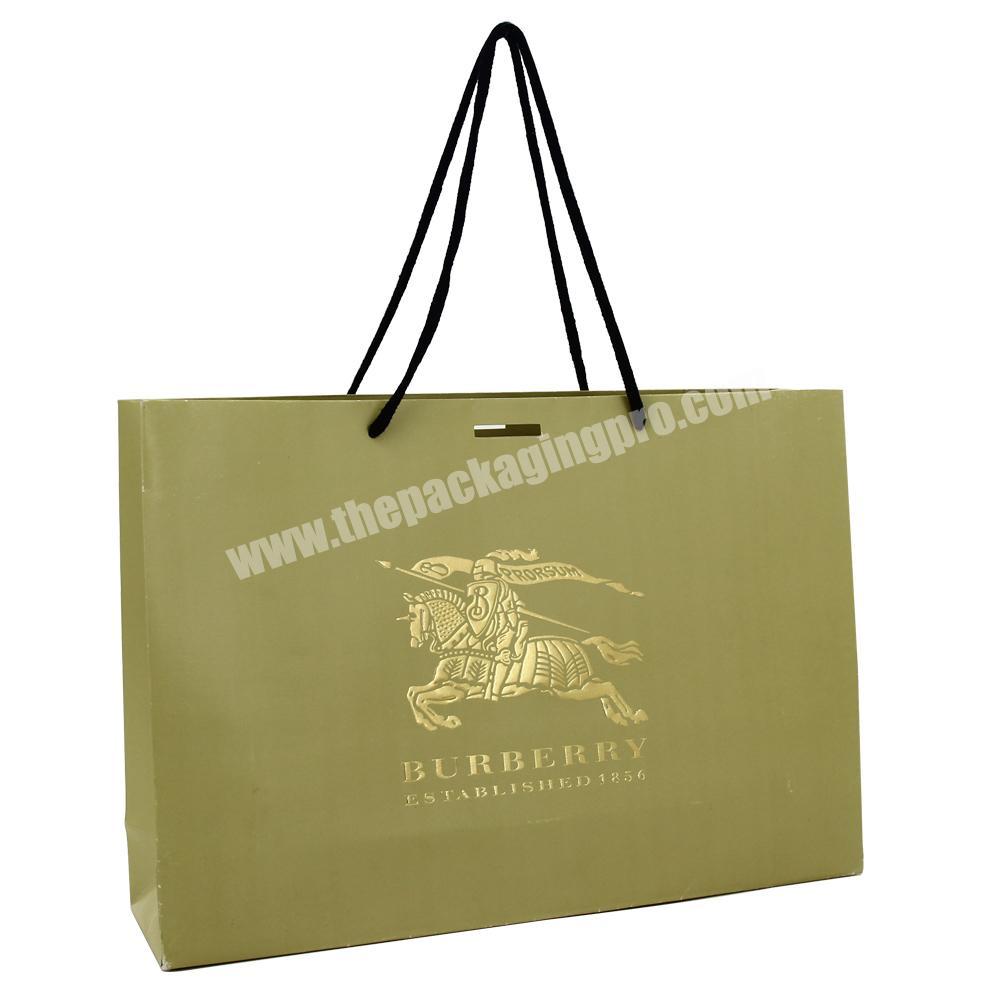custom printed reusable luxury hand paper carry bag