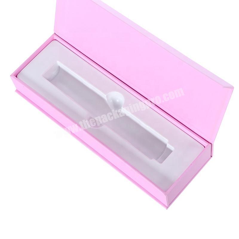 custom printing 10ml skin care dropper bottle vial mascara Eyeliner lipstick packaging magnetic pink gift box