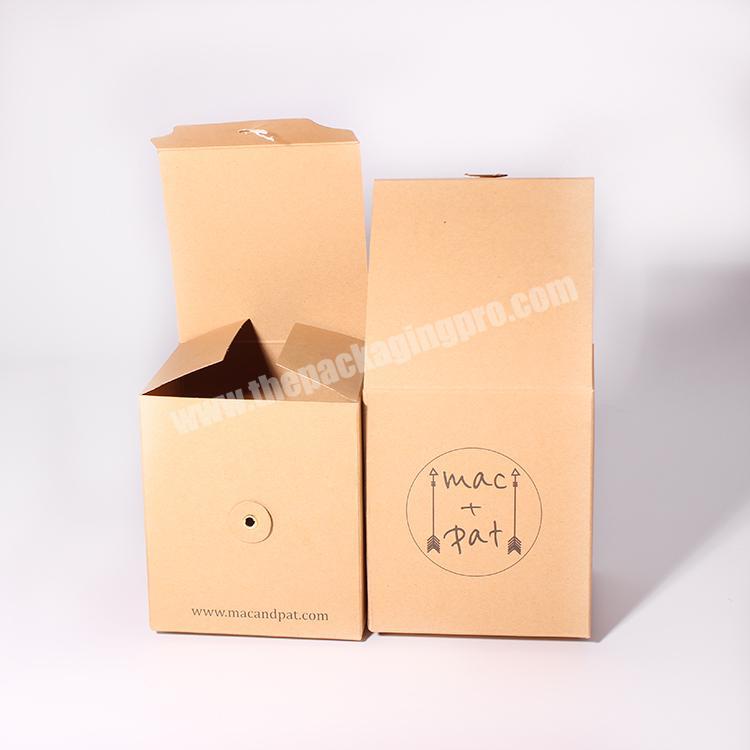 custom printing brown kraft paper 8oz 10oz candle set gift box packaging boxes for candles