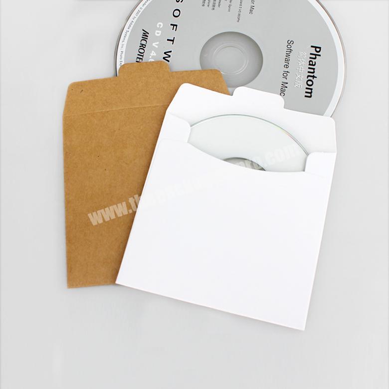 custom printing kraft paper cardboard cd packaging sleeve