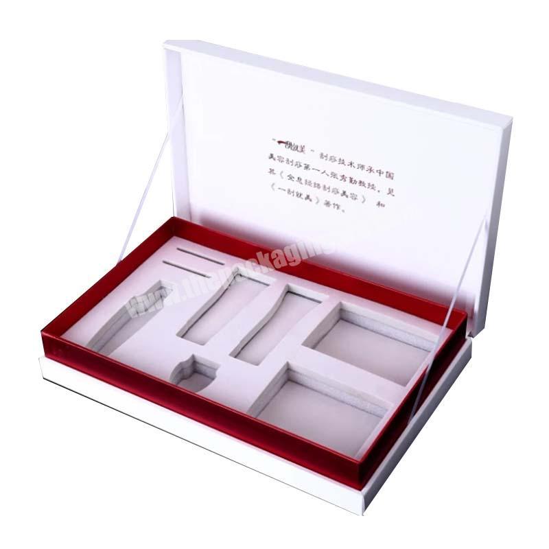eco friendly custom skincare packaging boxes personal care cosmetic magnetic closing lid packaging gift boxes with insert
