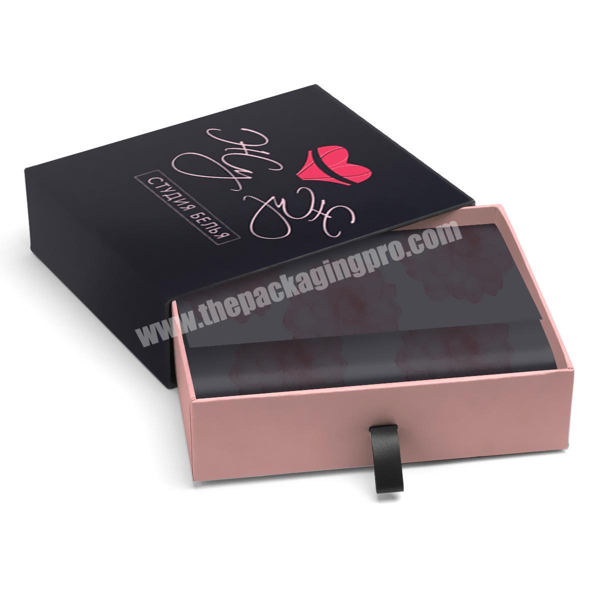 embalagens Para Cueca Lingerie Packaging Paper Box With Your Own Logo